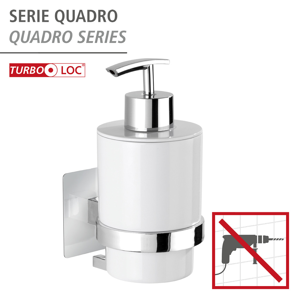 Turbo-Loc® Seifenspender Quadro  Befestigen ohne bohren