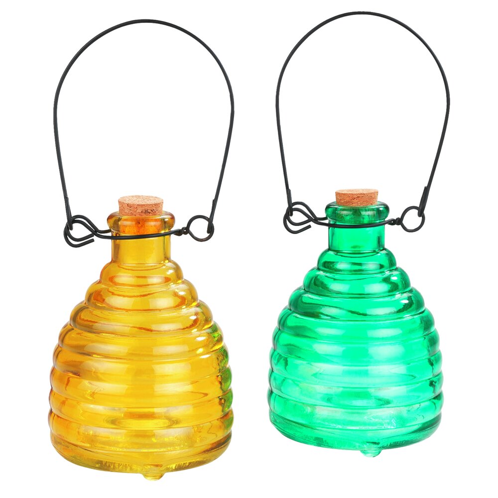 Wespenfalle aus Glas, 2er Set  Insektenfalle ohne Chemie