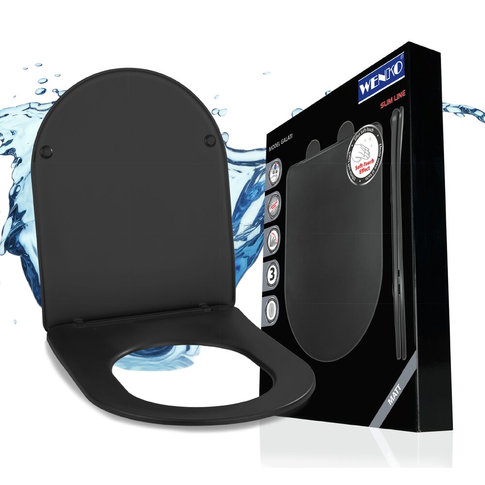 Toiletbril Mod. Galati Antraciet mat