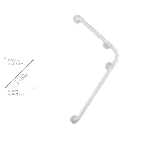 Wandhaltegriff Mod. Secura 78 x 55,5 cm Weiß