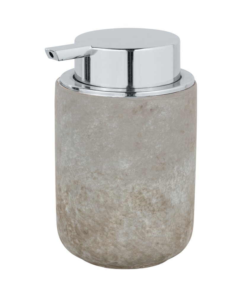 Bad-Accessoire Set Mod. LONDA Grau, 3-teilig  1 x WC-Garnitur, 1 x Zahnputzbecher, 1 x Seifenspender