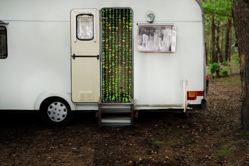 Rideau de feuilles Tournesols  protège des insectes & des regards