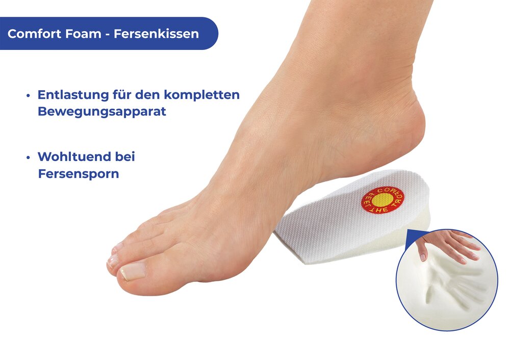 Comfort Foam Fersenkissen Herren  wohltuend bei Fersensporn