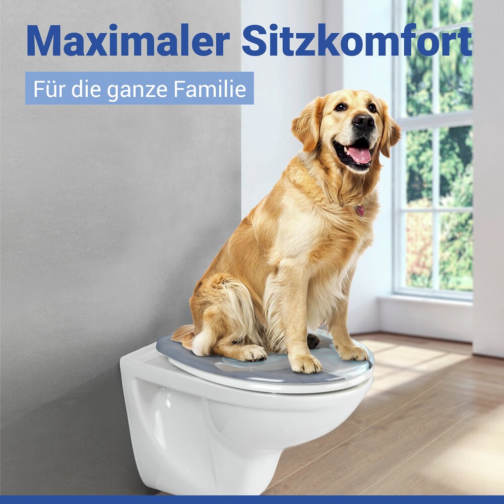 Abattant WC Mod. Fleur  siège de WC avec frein de chute