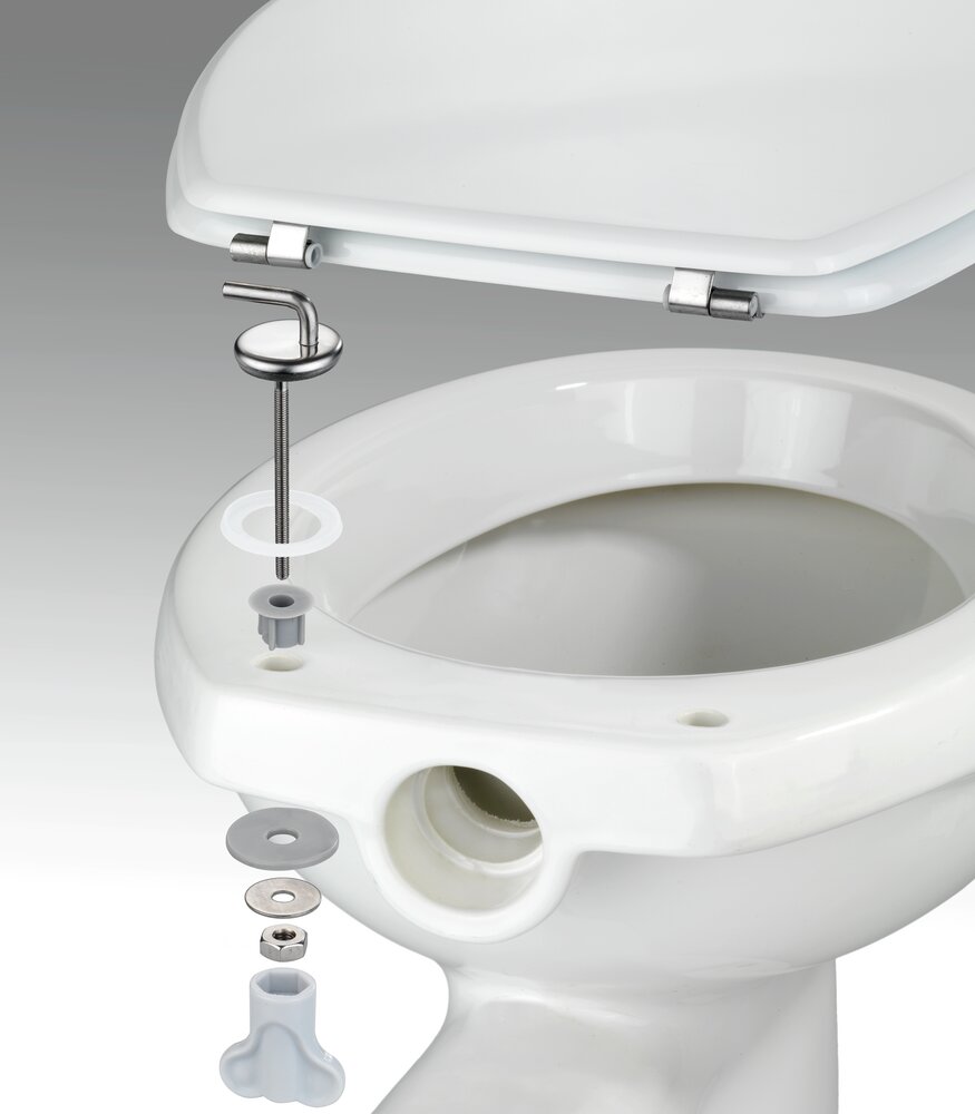 Fixation Abattants de WC acier inoxydable 15 mm  kit de fixation de rechange