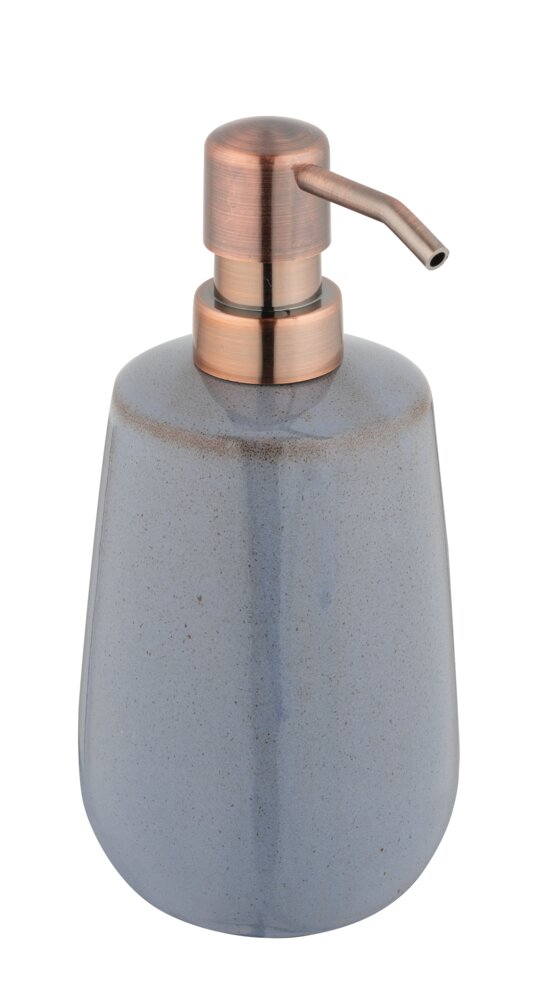 Bad-Acc. Set Mod. Sirmione, grau, Keramik, 2-teilig  mit kupfer Akzenten