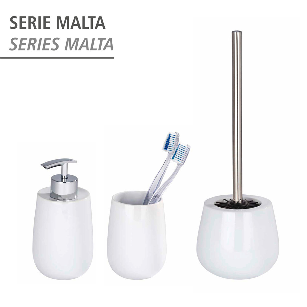 Seifenspender Mod. Malta Wei  Keramik, 290 ml