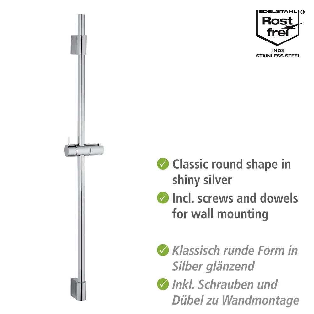 Doucheglijstang klassiek chroom 90 cm