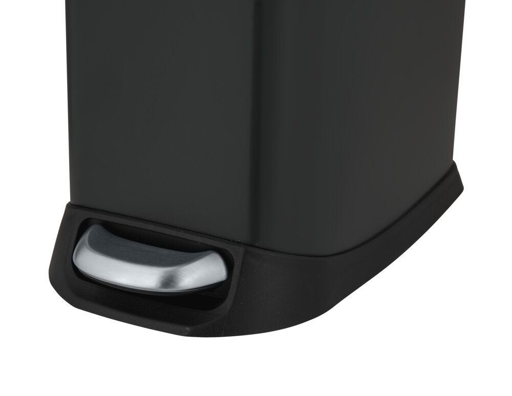 Treteimer Mod. Design 12 L, Easy-Close, Schwarz  mit herausnehmbarem Einsatz