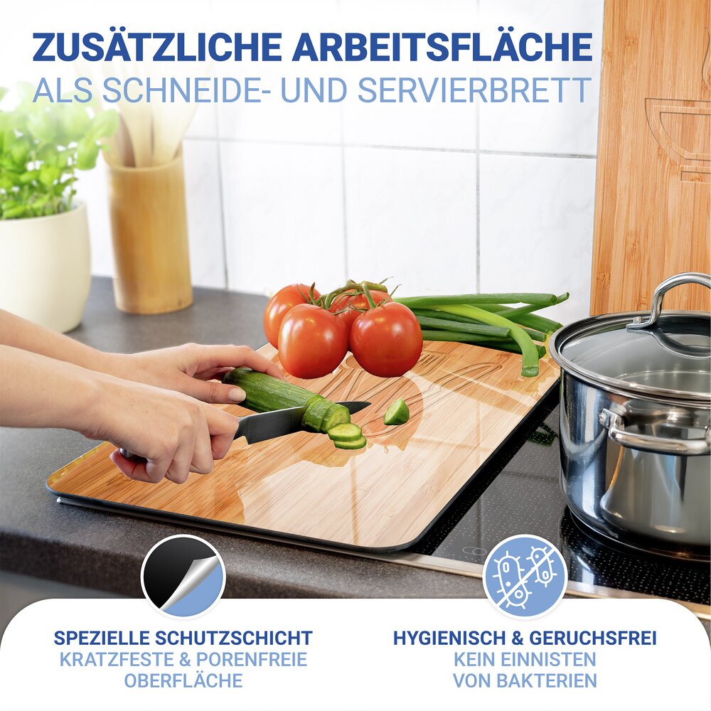 Herdabdeckplatte Universal Mod. Lunch, 2er Set  für alle Herdarten geeignet