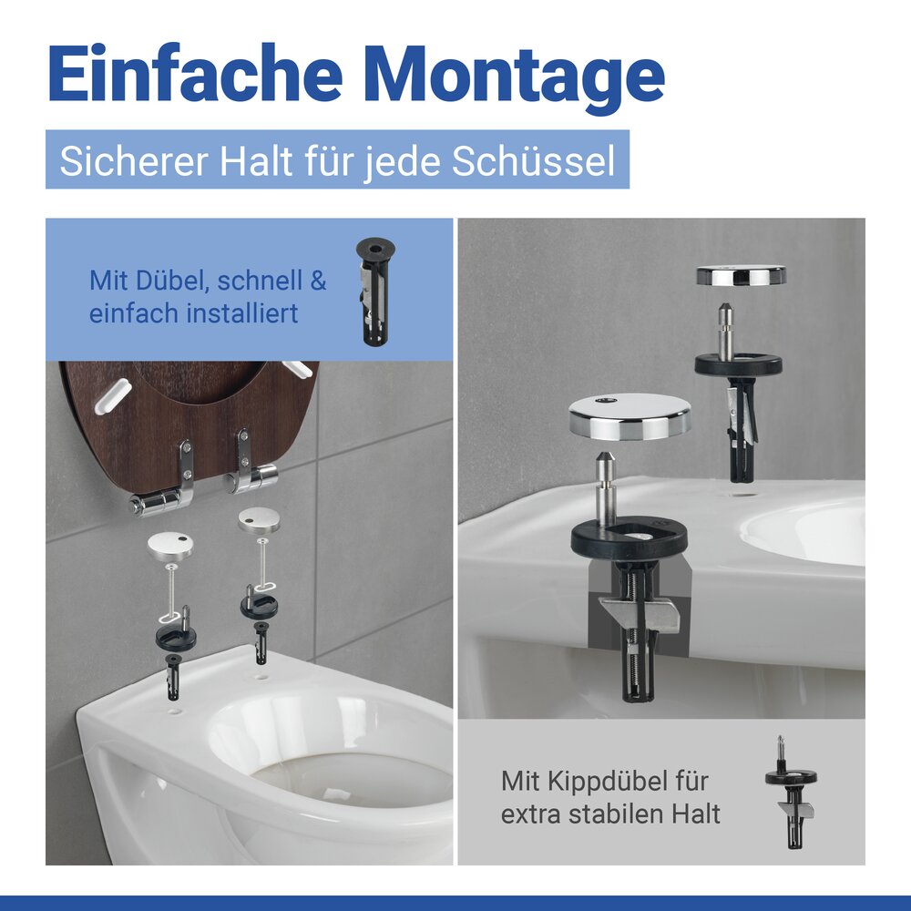 Abattant WC Wenge  abaissement automatique