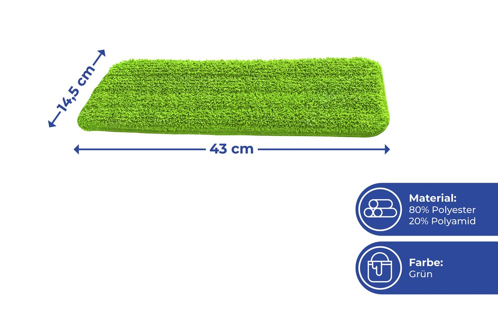 Vervangende hoezen voor spraymop, set van 2.