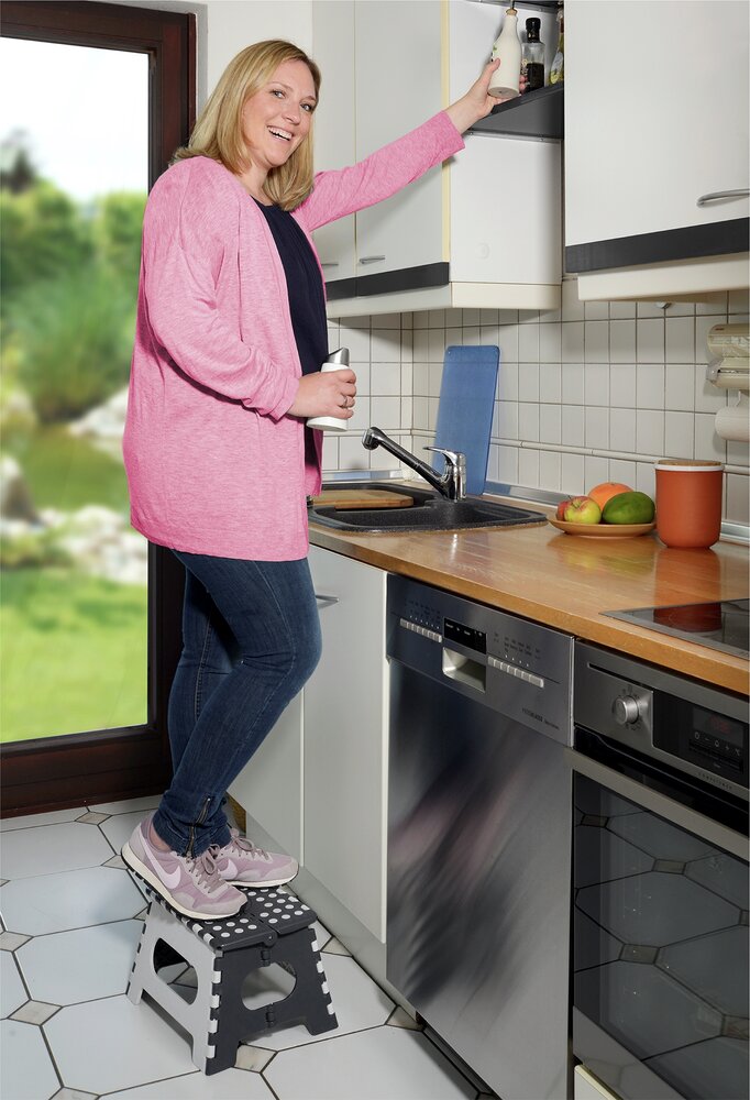 Klapphocker Mod. Secura  faltbarer Tritthocker