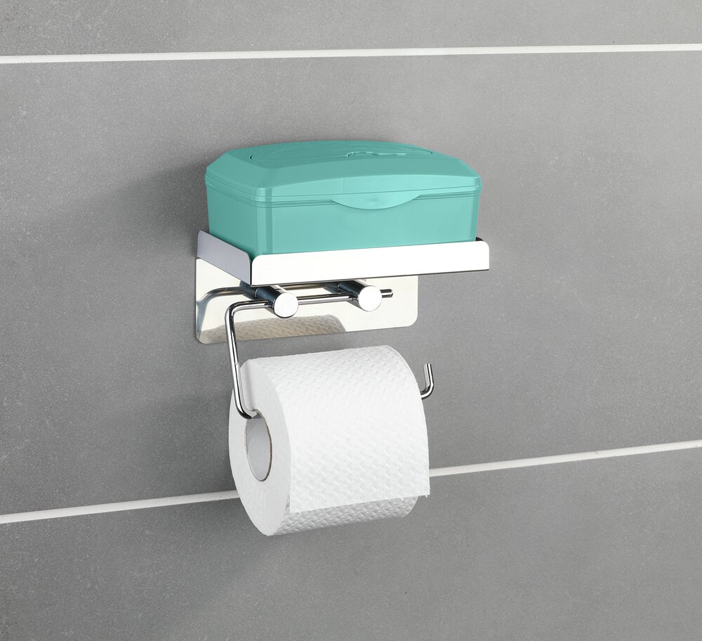 Toiletrolhouder 2 in 1 roestvrij staal