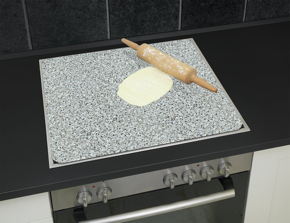Multi-Platte Mod. Granit  Abdeckplatte, Schneidebrett und Spritzschutz
