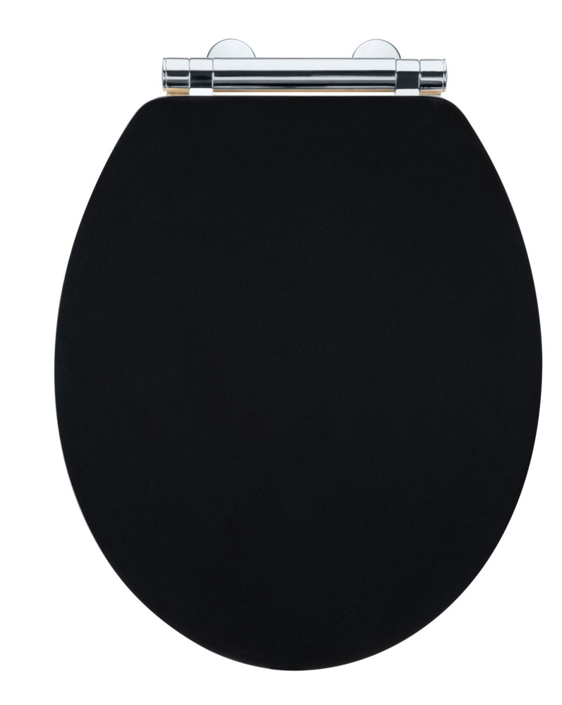 WC-Sitz Mod. Bambusa Black  aus MDF und Bambus