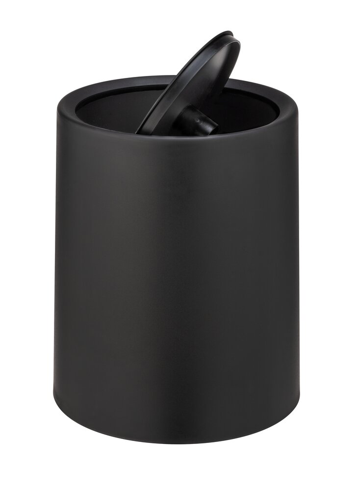 Schwingdeckeleimer Mod. Atri Schwarz  Fassungsvermögen: 6 Liter