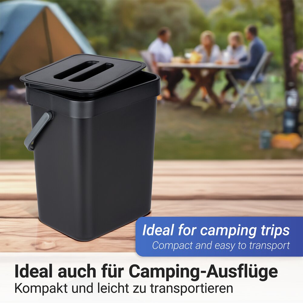 Abfallsammler mit Griff Mod. Tago 5 Liter  flexibel einsetzbar