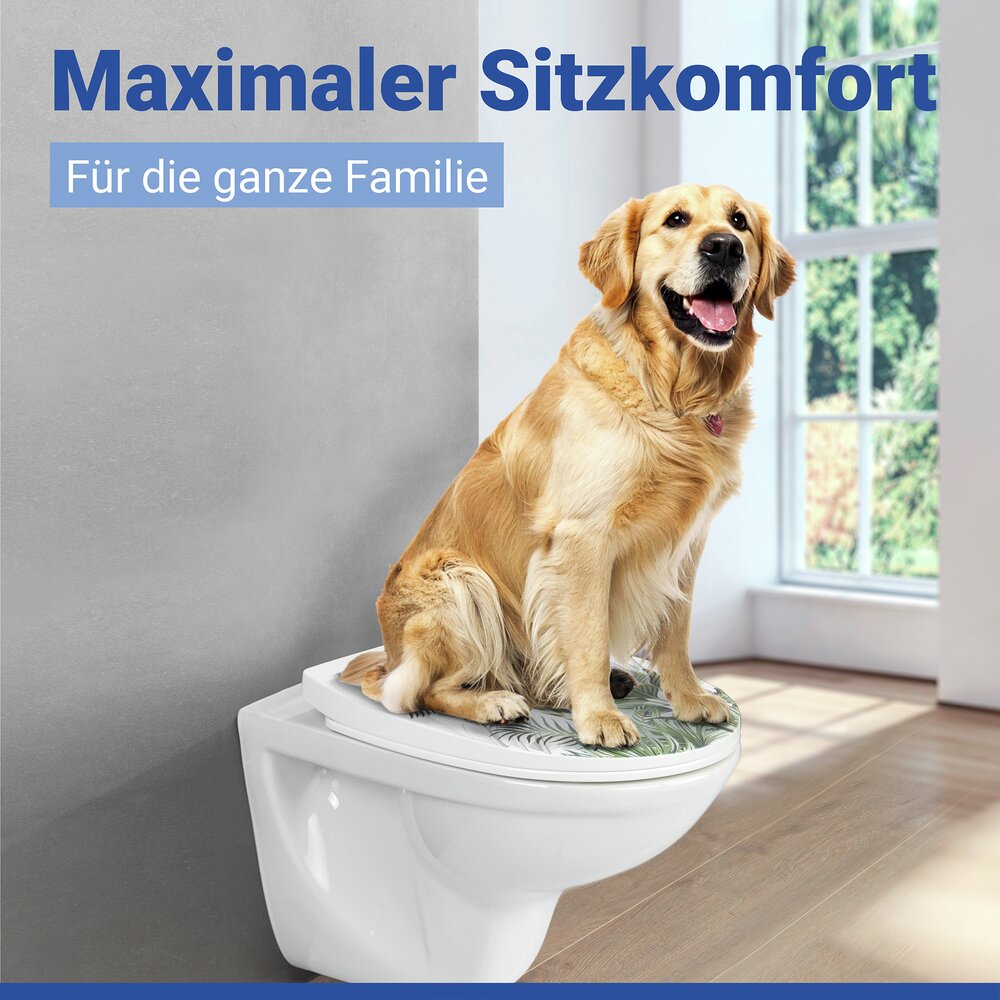 Abattant WC Mod. Mascali  avec frein de chute et surface avec relief