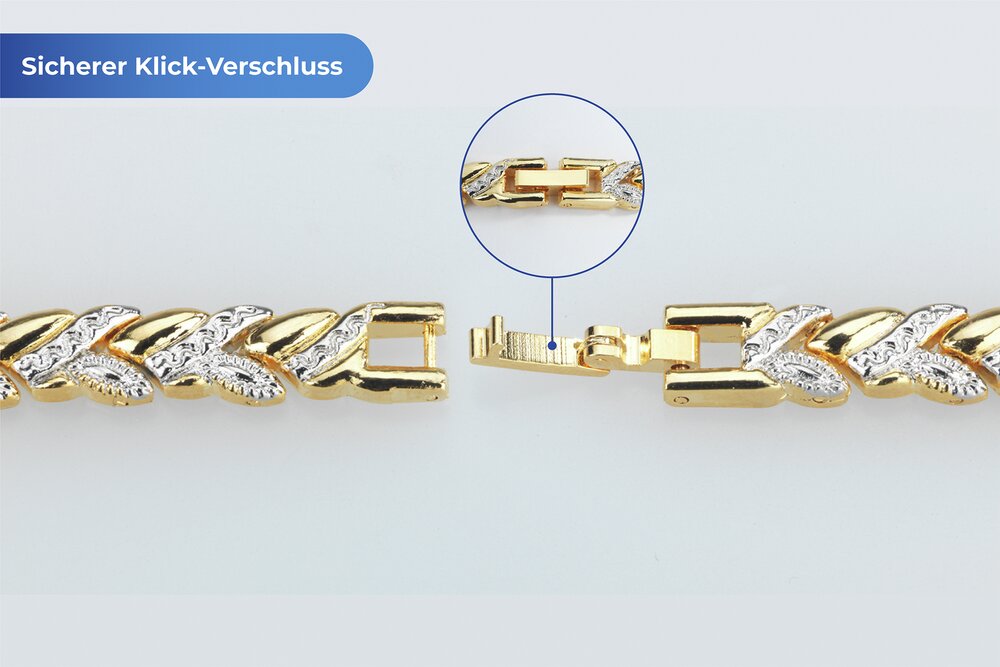 Magnet-Armband „Bicolor“  mit 6 Magneten