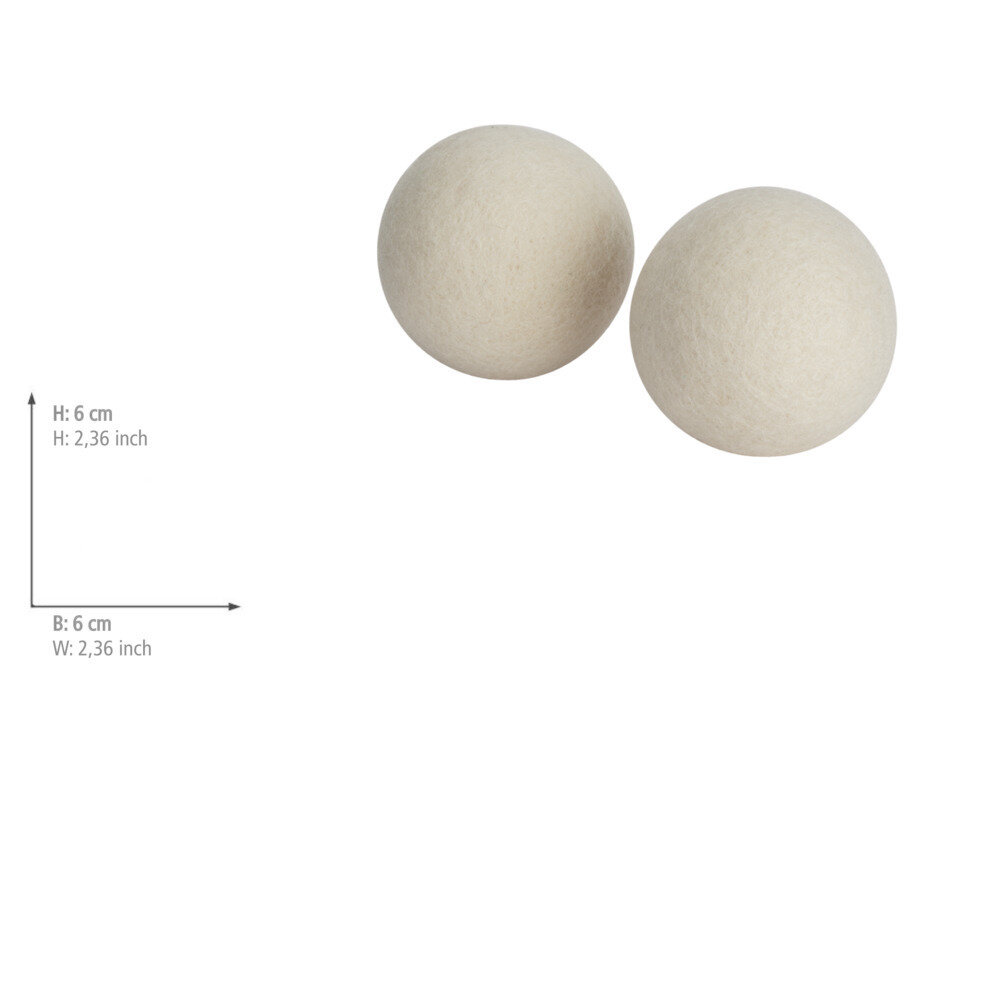 Wollen droogballen Wolly, set van 2