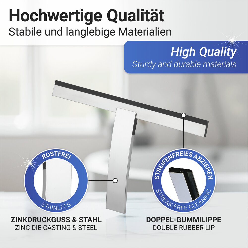 Badezimmerwischer Mod. Gela  rostfrei