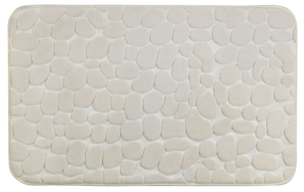 Badteppich Memory Foam Mod. Pebbles Beige  50 x 80 cm