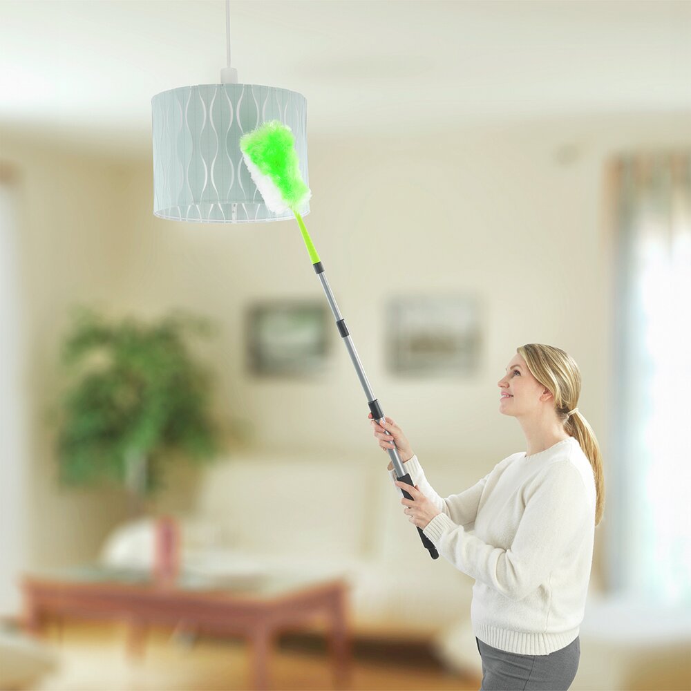 Staubwedel 2in1 mit Teleskopstiel  flexibler Kopf