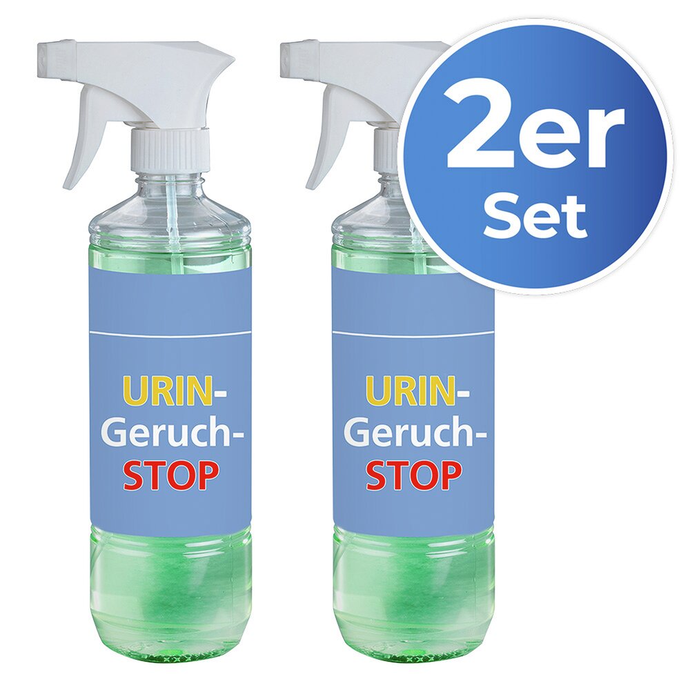 Urin-Geruch-Stopp Mensch, 2er Set   2 x 500 ml Geruchsentferner