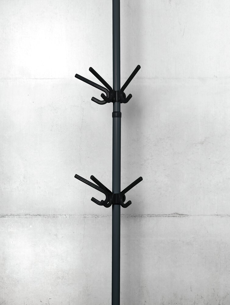 Dreierhaken Mod. Herkules Schwarz  passend zum Teleskop-System Herkules