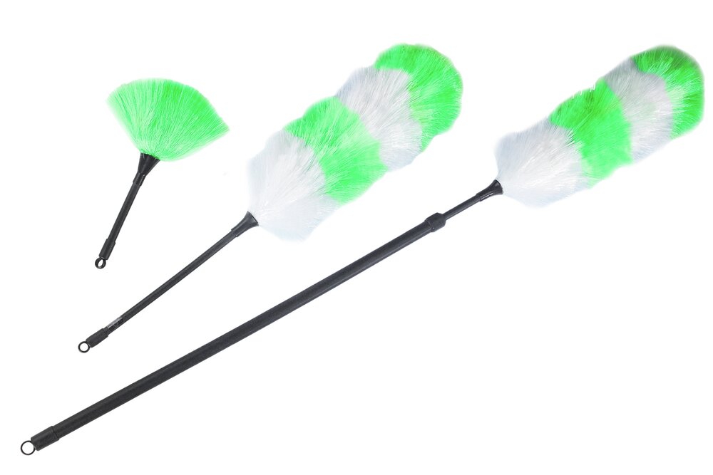 Staubwedel-Set Grün, 3-teilig  effiziente Staubbeseitigung