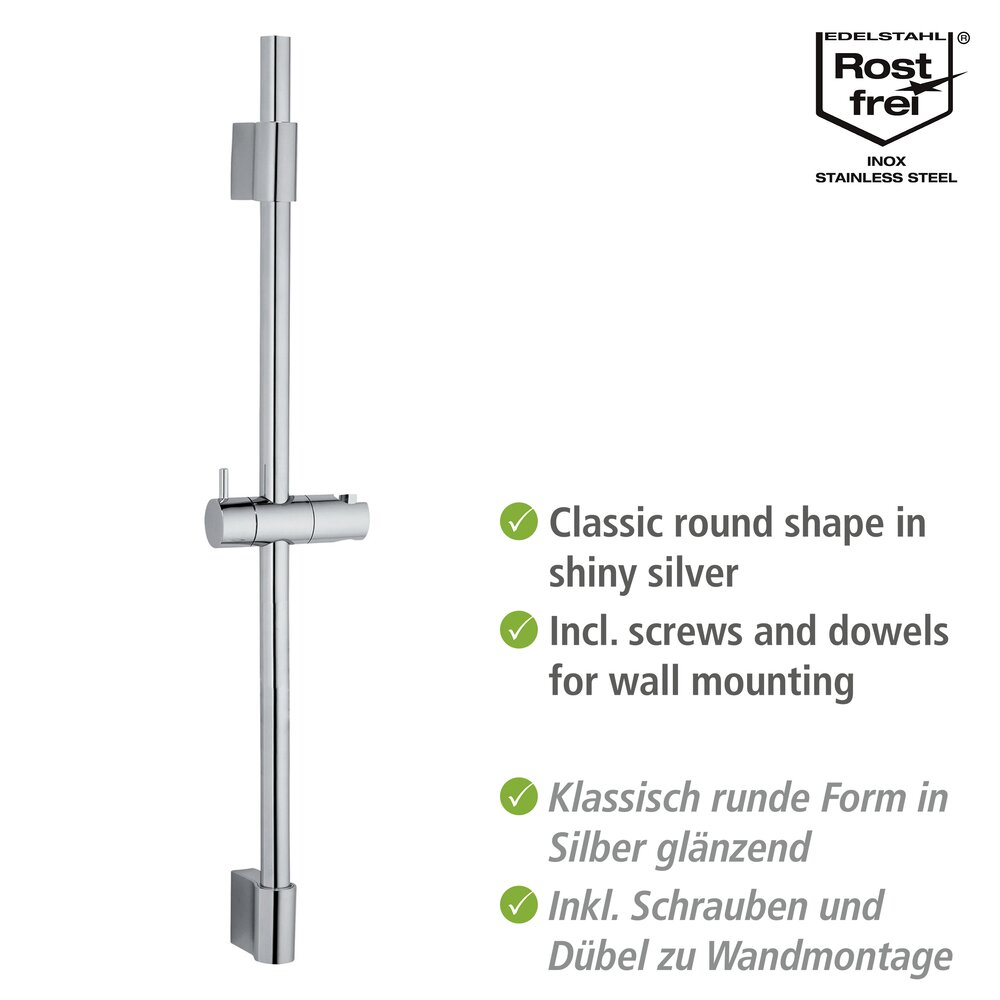 Doucheglijstang klassiek chroom 70 cm