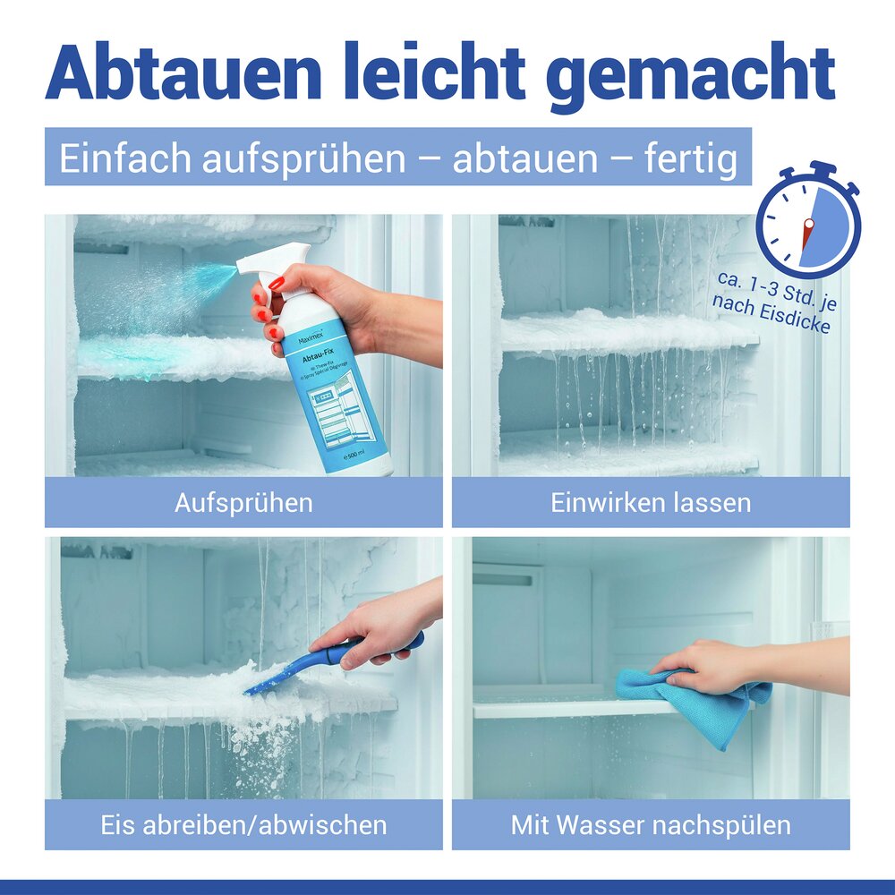 Dégivrant Fix 500 ml  spray pour réfrigérateurs et congélateurs