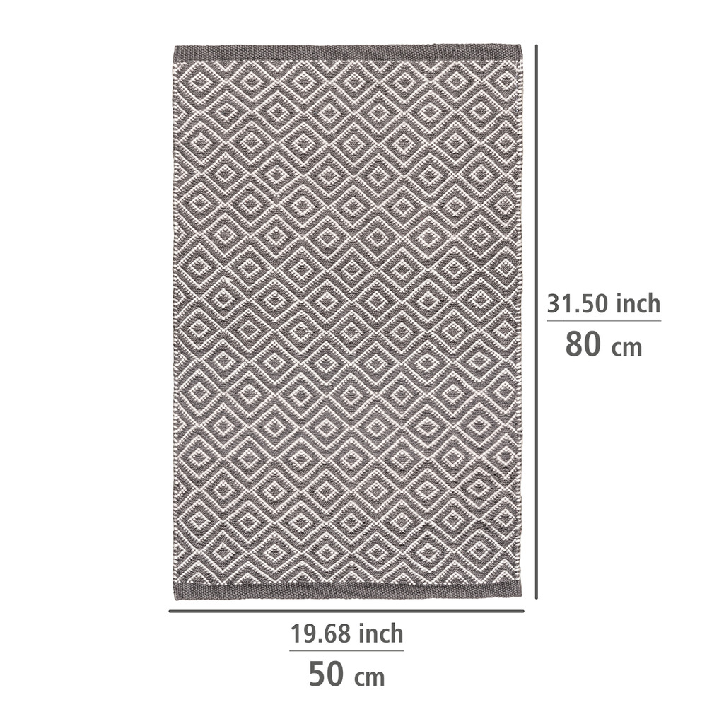 Badematte Mod. Turpan  Badvorleger aus recycelten PET Flaschen, 50 x 80 cm