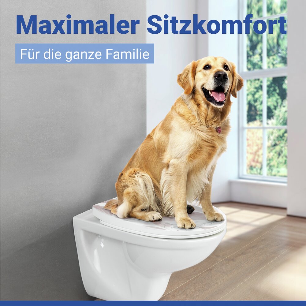 WC-Sitz Mod. Pula  Toilettensitz mit Absenkautomatik und Relief-Druck