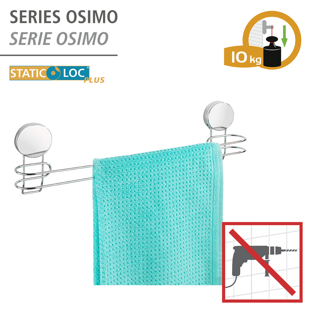 Static-Loc® Plus Handtuchstange Osimo  Handtuchhalter, Befestigen ohne bohren