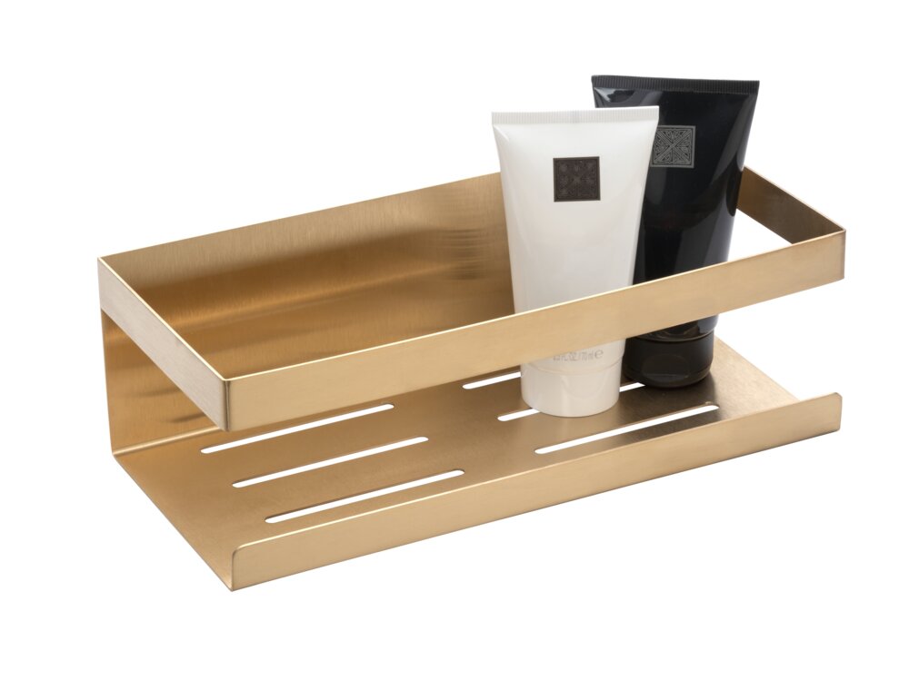 Wandablage Mod. MELETO Gold  aus Edelstahl