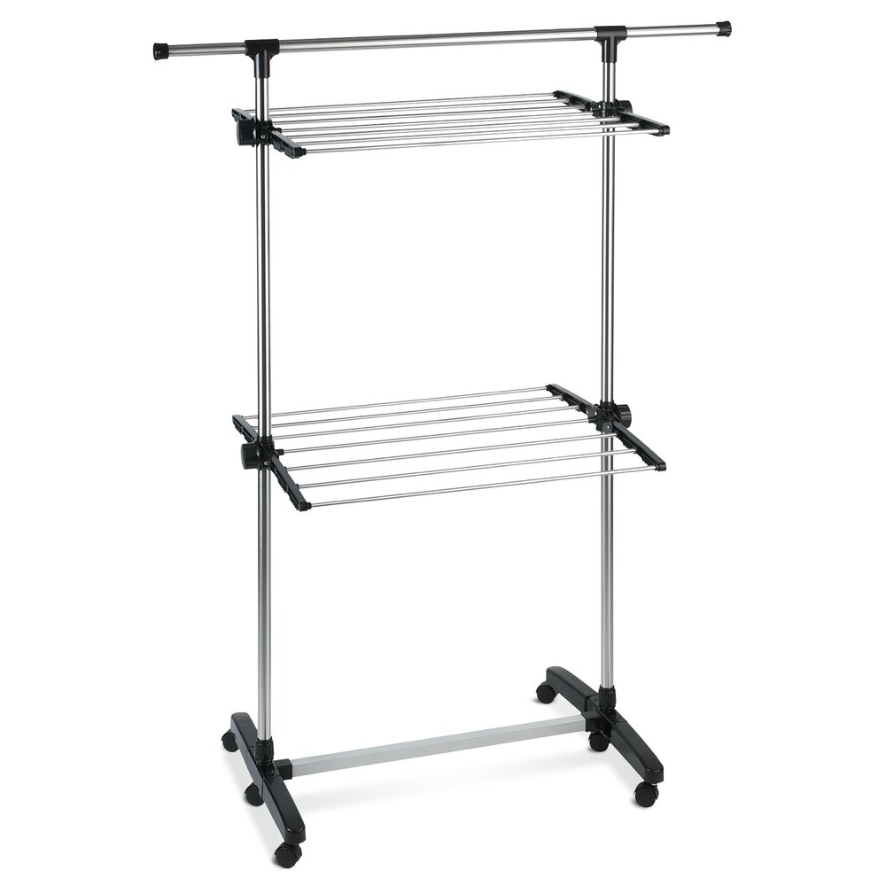 Platzspar-Wäscheständer  aus rostfreiem Edelstahl