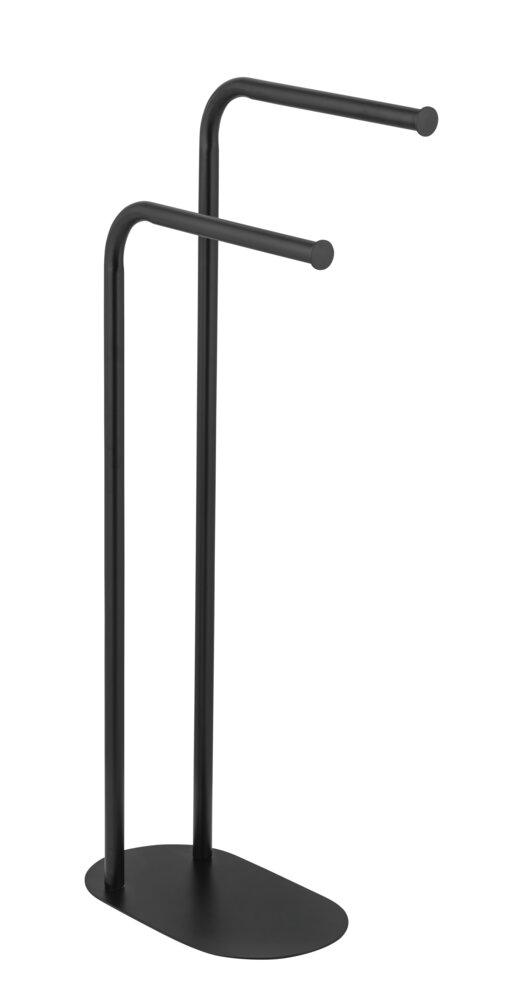 Handtuchständer Mod. Levante, schwarz, Stahl, 30x79x17 cm  rostfrei und platzsparend