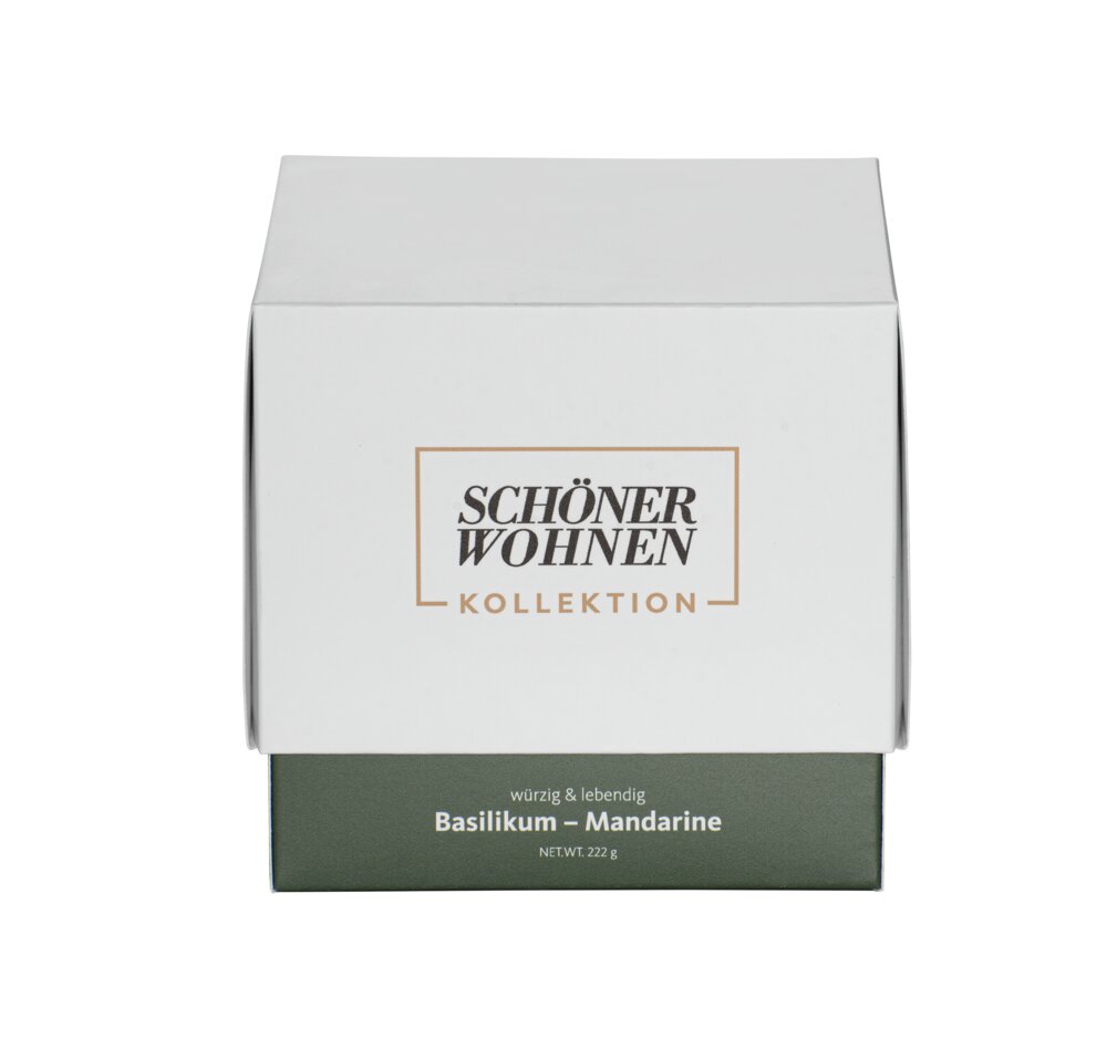 SCHÖNER WOHNEN-KOLLEKTION Duftkerze Mod.  Basil L  Brenndauer 45 - 55 Stunden
