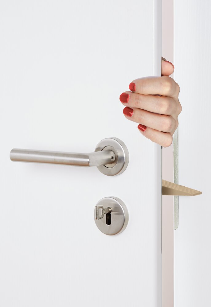 Türstopper und Fensterstopper Multi-STOP® Beige  für Türen, Fenster und Schubladen