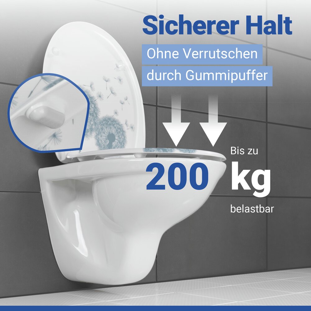 WC Sitz Mod. Astera  Toilettendeckel mit Motiv und Absenkautomatik