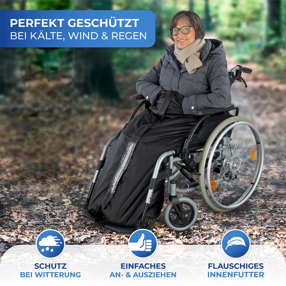 Rollstuhl-Wärmesack  wasser- und winddicht