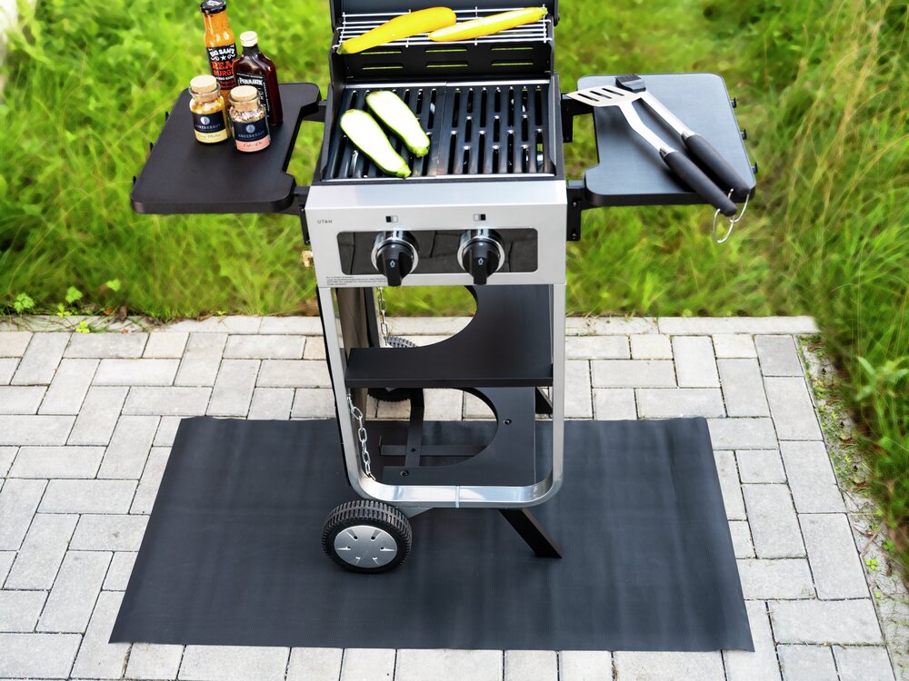 Spritzschutzmatte Mod. Suma Schwarz  120 x 60 cm, wasserfest und abwischbar