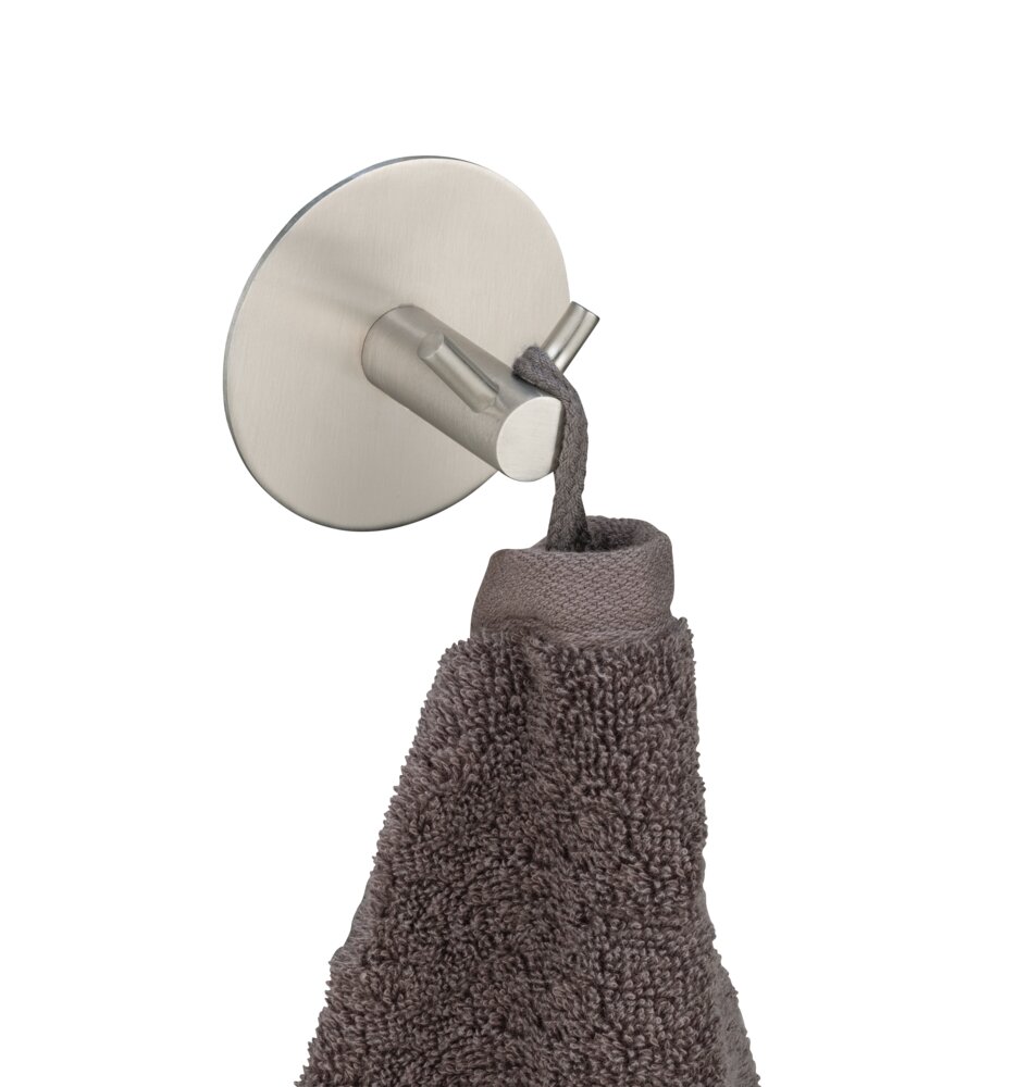 Wandhaken Duo Mod. MELETO Matt  zum Kleben oder Bohren