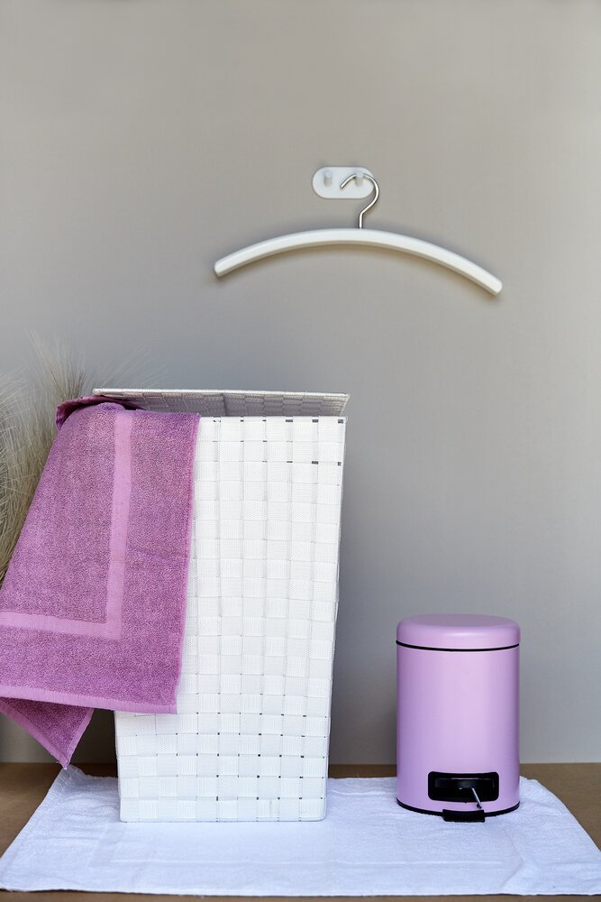 Wäschetruhe Mod. Adria Square Weiß  mit Deckel