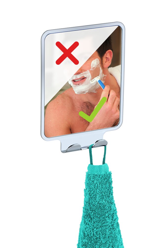 Vacuum-Loc® Wandspiegel Mod. Quadro  Befestigen ohne bohren