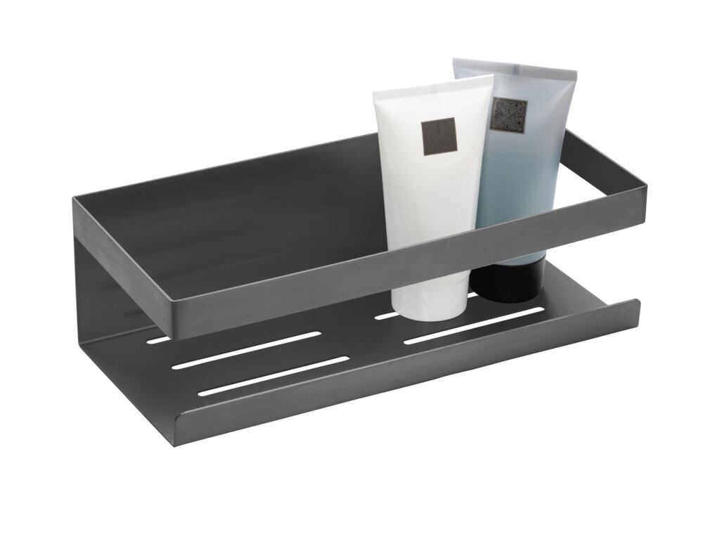 Wandablage Mod. MELETO Gun-Metal Grey  aus Edelstahl