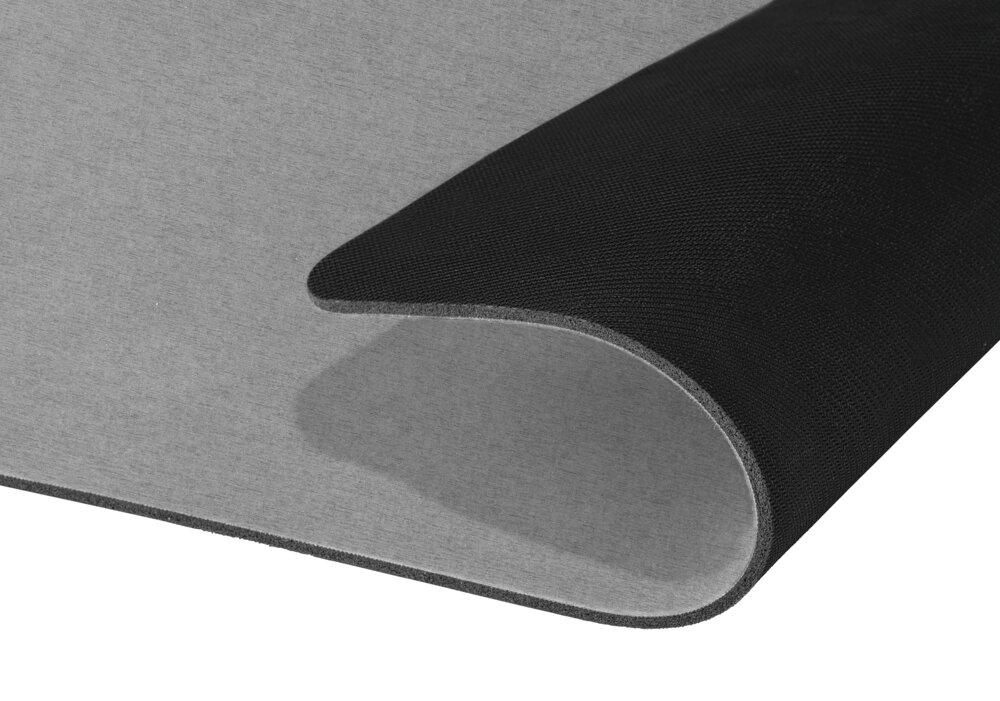 Badematte Universal, grau, Polyester, 40x60 cm  schnelltrocknend und rutschfest