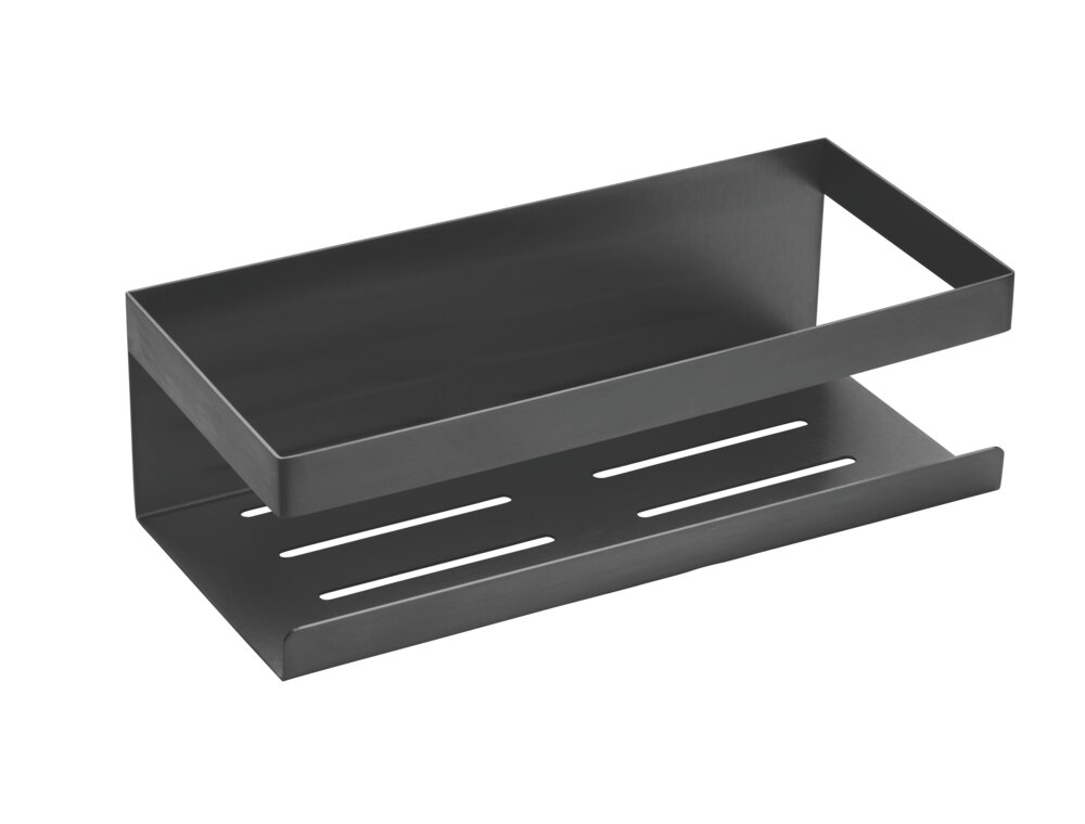 Wandablage Mod. MELETO Gun-Metal Grey  aus Edelstahl